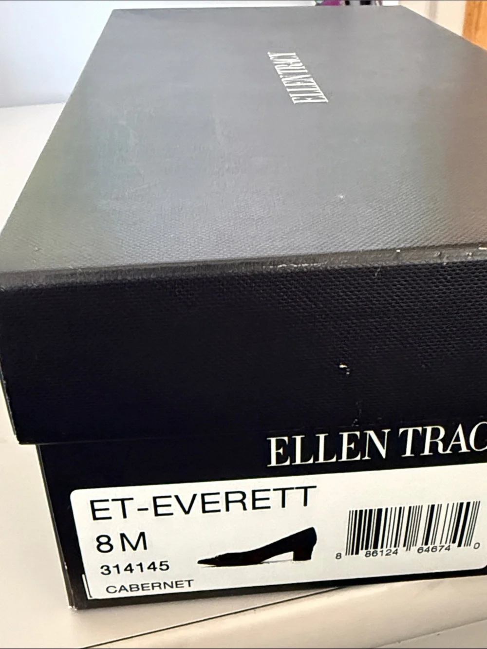 Ellen Tracy Wine Suede Pointed Toe Flats